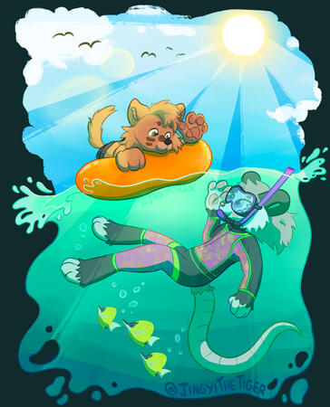 Beach Day (@issyisbored @slinkerino)